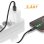 Cavo USB-A a USB-C Avizar con LED di Ricarica 1,5 m