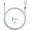 Cabo de carga magnético 3-em-1 Avizar USB-A para USB-C e Lightning 1m