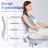 Chaise de bureau ergonomique Naspaluro violet avec roues et soutien lombaire