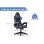 Chaise Naspaluro Ergonomique Gaming Noir et Bleu Réglable