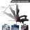 Silla gaming Naspaluro ergonómica piel sintética soporte lumbar reclinable