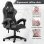 Silla gaming Naspaluro ergonómica piel sintética soporte lumbar reclinable