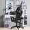 Silla gaming Naspaluro ergonómica piel sintética soporte lumbar reclinable