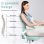 Chaise de bureau ergonomique Naspaluro vert avec roulettes