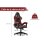 Chaise de bureau Naspaluro Gaming ergonomique réglable noir rouge