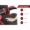 Chaise de bureau Naspaluro Gaming ergonomique réglable noir rouge
