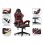 Chaise de bureau Naspaluro Gaming ergonomique réglable noir rouge