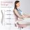 Chaise de bureau ergonomique Naspaluro Rosa avec roulettes
