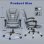 Chaise de bureau Naspaluro ergonomique avec accoudoirs