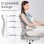 Sedia da Ufficio Ergonomica Naspaluro con Ruote Grigio