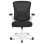 Chaise de bureau Naspaluro ergonomique réglable avec roulettes noir et blanc