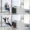 Chaise de bureau ergonomique Naspaluro Bleu accoudoirs pliants