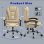 Chaise de bureau Naspaluro ergonomique réglable avec grand siège rembourré