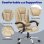 Chaise de bureau Naspaluro ergonomique réglable avec grand siège rembourré