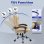 Chaise de bureau Naspaluro ergonomique réglable avec grand siège rembourré
