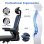 Chaise de bureau ergonomique Naspaluro avec accoudoirs rabattables et support lombaire