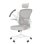 Chaise de bureau Naspaluro Ergonomique Gris Reglable