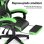 Chaise de Bureau Naspaluro Ergonomique Gaming Cuir PU Repos-tête
