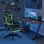 Chaise de Bureau Naspaluro Ergonomique Gaming Cuir PU Repos-tête