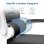 Chaise de Bureau Ergonomique Naspaluro - Accoudoirs Repliables 90° - Support Lombaire - Réglable en Hauteur - Blanche