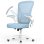 Chaise de Bureau Ergonomique Naspaluro avec Repos Tête Ajustable et Support Lombaire - Bleu