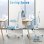 Chaise de Bureau Ergonomique Naspaluro avec Repos Tête Ajustable et Support Lombaire - Bleu