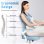 Chaise de Bureau Ergonomique Naspaluro avec Repos Tête Ajustable et Support Lombaire - Bleu