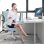 Chaise de Bureau Ergonomique Naspaluro avec Repos Tête Ajustable et Support Lombaire - Bleu