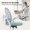 Chaise de Bureau Naspaluro Ergonomique Malla Respirante Vert Clair