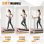 Cinta de Correr Plegable HomeFitnessCode 4 en 1 2,5 CV 130 kg Rosa