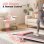 Cinta de Correr HomeFitnessCode 4 en 1 Inclinación 7% Velocidad 1-8 km/h Rosa