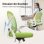 Chaise de bureau Naspaluro ergonomique réglable en hauteur vert