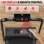 Cinta de correr HomeFitnessCode 4 en 1 plegable 2,5 HP pantalla LED 120 kg