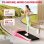 Cinta de correr HomeFitnessCode motorizada 2,5 HP velocidad 10 km/h rosa