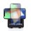 Carregador rapido sem fio Qi 15W Dam Electronics Suporte horizontal e vertical