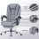 Chaise de bureau Naspaluro ergonomique en cuir PU avec repose-pieds