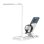 Caricatore Wireless Dam Electronics 4 in 1 con Lampada LED Flessibile