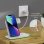 Dam Electronics Faltbare 3-in-1 Kabellose Ladestation 15W Qi Apple Watch