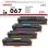 Toner-Set Amstech 067H für Canon i-SENSYS MF657Cdw 4 Farben