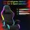 Chaise Gaming Autrucker Ergonomique RGB Repose-pieds