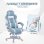 Sedia Gaming Reclinabile Autrucker con Poggiapiedi Ritraibile