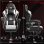 Sedia Gaming Autrucker Massaggio Vibrazioni, Poggiatesta Regolabile, Inclinazione 135°, Girevole 360°