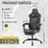 Chaise Gaming Autrucker Ergonomique avec Repose-pieds et Support Lombaire
