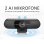 Webcam EMeet 1080p avec micro et correction de lumiere automatique