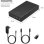 Caja PC LogiLink UA0460 2.5" y 3.5" HDD SSD Plástico Negro con Thunderbolt