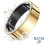 Anillo inteligente Avizar R09 Talla 10 Bluetooth IP68 Autonomía 7 días iOS/Android Oro