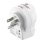 Adaptateur de voyage Hama EU vers US avec 2 ports USB