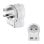 Steckdosenadapter Hama EU zu UK 2 USB-A USB-C Ports 20W weiß