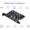 Controladora Renkforce RF-6613196 USB-C y USB-A para ampliación de puertos