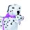 Poupée SIMBA Steffi Love Cute Walk avec trottinette et dalmatiens